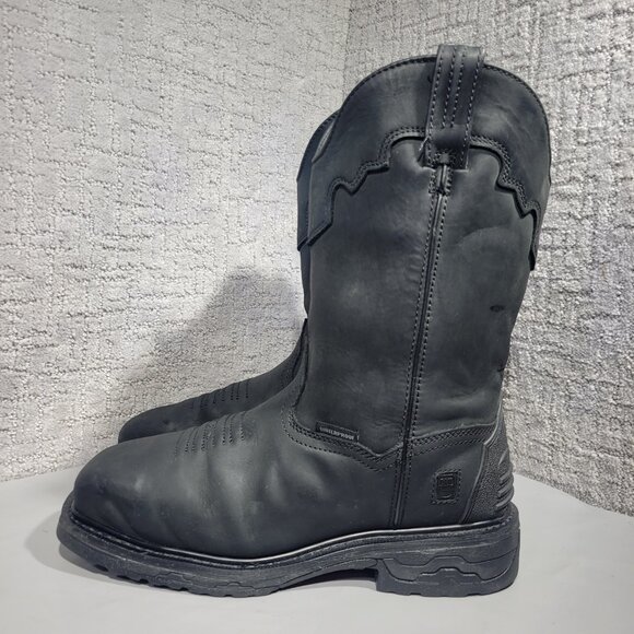 Dan Post Blayde Men's Size 10EW Black Leather Steel Toe Waterproof Boots DP69450 - Picture 3 of 12